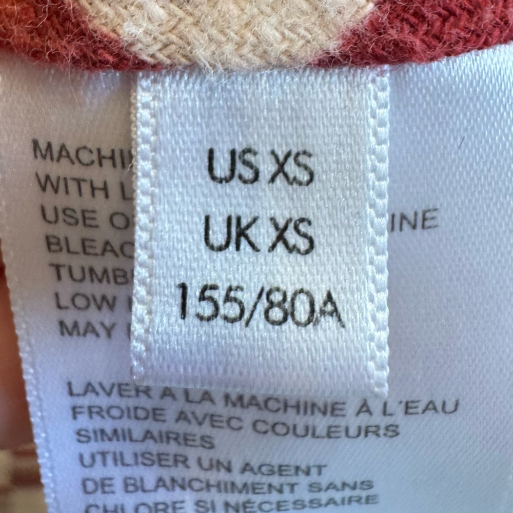 Urban Outfitters BDG Caleb Crop Flannel Shirt Jacket Sz XS Red White Cotton - Picture 14 of 16